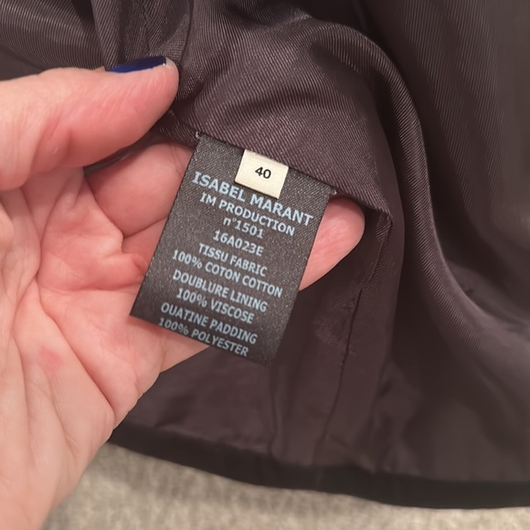 Isabel Marant ETOILE women Velvet jacket “Lalia” in black size 40 - Picture 10 of 11